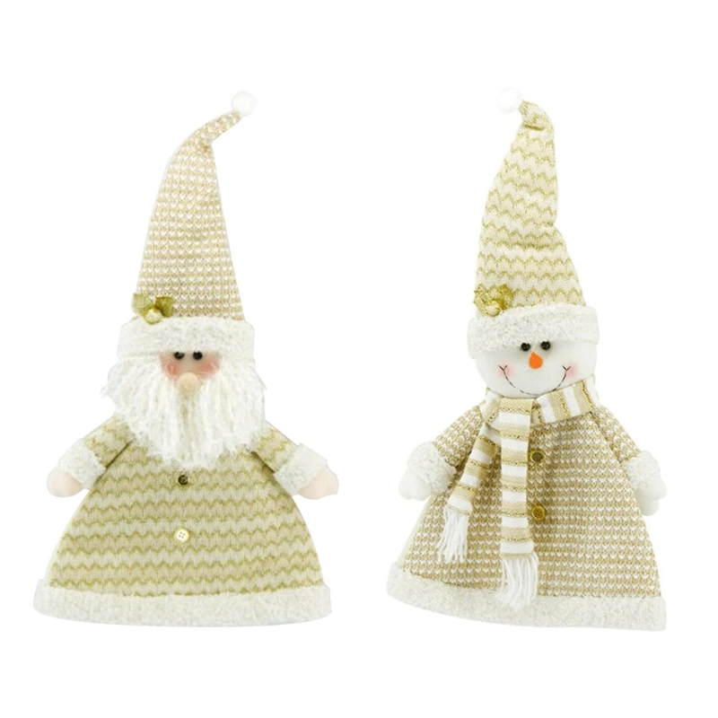 Рождественская елка Топпер чехол Санта Клаус Снеговик украшения для дома