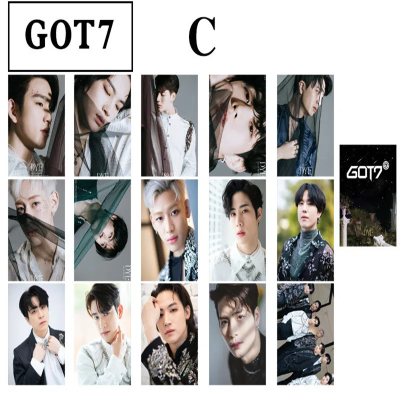 15Pcs/Set GOT7 Returns New Album DYE JB JinYoung Mark Jackson YoungJae BamBam YuGyeom LOMO Card Postcard Collection Concert Gift |