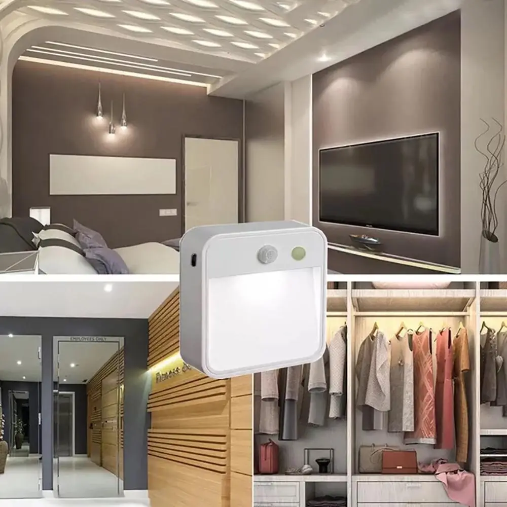 Светодиодный ночник PIR инфракрасный датчик движения Сенсор свет для Кухня