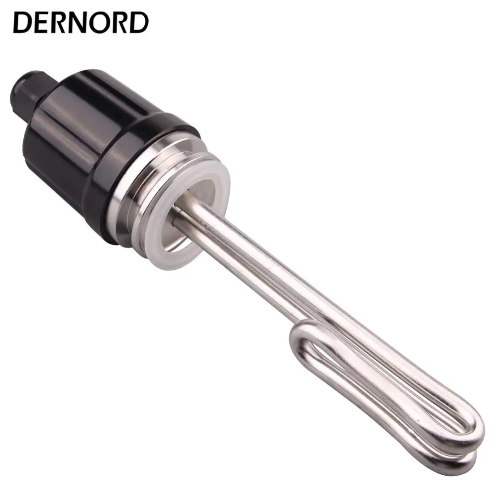 

DERNORD Electric Water Heating Element With Grounding Screw 1.5" Tri-clamp 120V 1500W Immersion Electric Brewing Heating Element