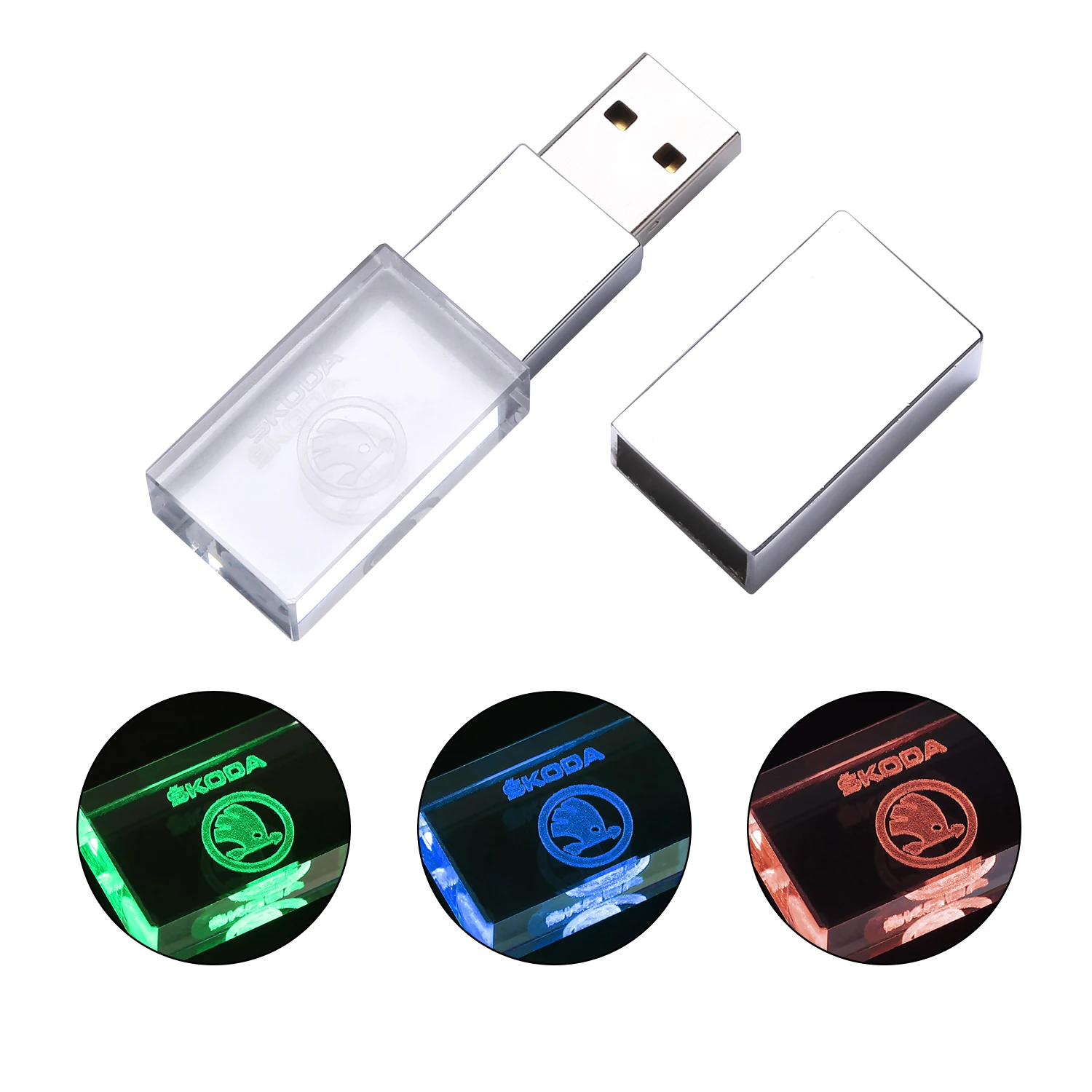 

Skoda crystal + metal USB flash drive pen drive 4GB 8GB 16GB pendrive 32GB 64GB 128GB thumb drive memory stick u disk
