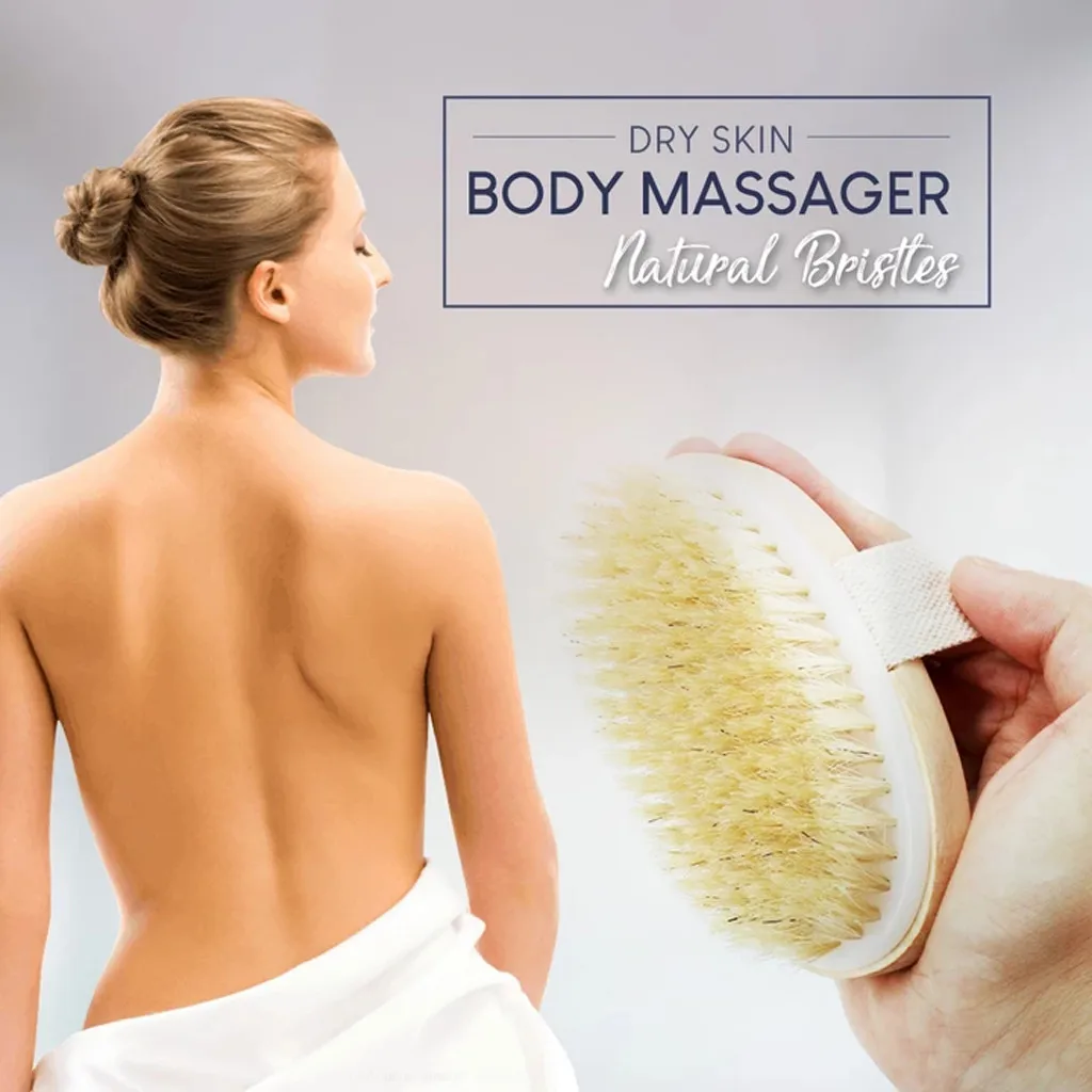 Мягкая натуральная щетина для сухой кожи щетка ванны удаления перхоти