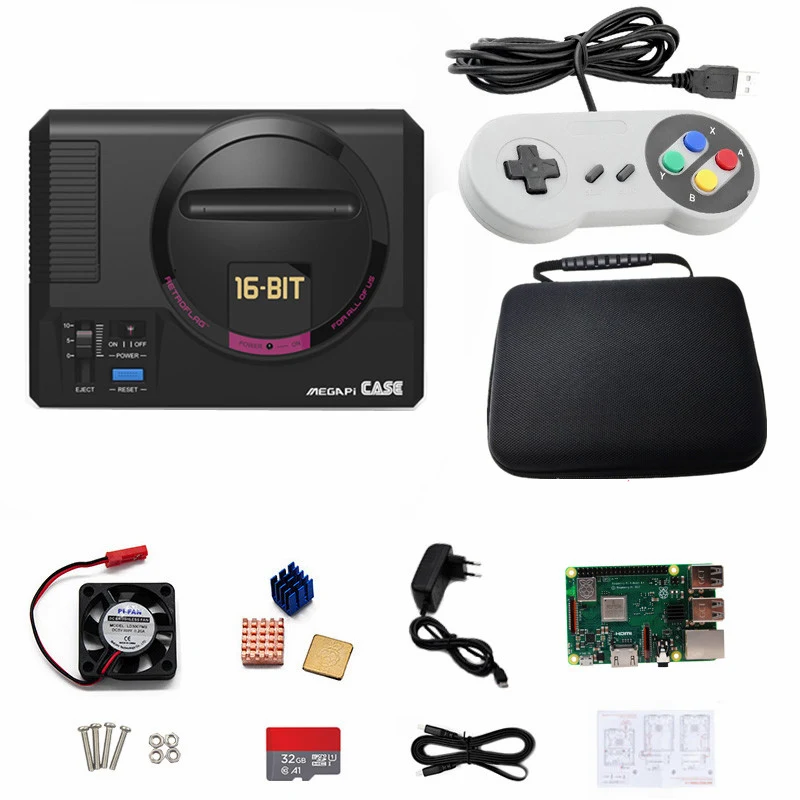 Retroflag SUPERPI Megapi чехол Raspberry Pi 3 Model B игровой консоли развлекательный с ТВ Видео игры плеер и 10000+ игры