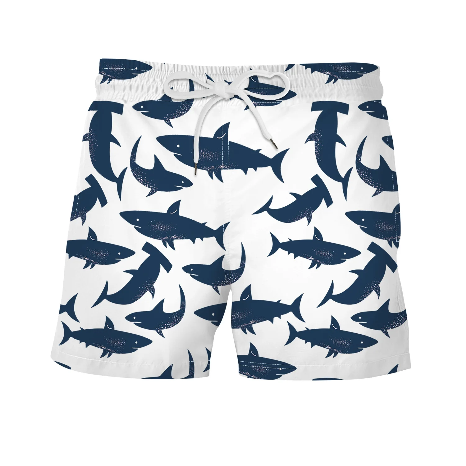 

New Summer Tree Prints Elastic Gym Sport Running Beach Athletic Shorts for Men Dropshipping