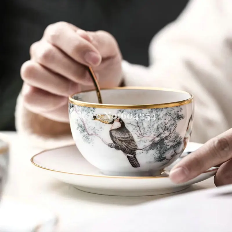 Новый набор кофейных чашек чайный сервиз в европейском стиле керамические