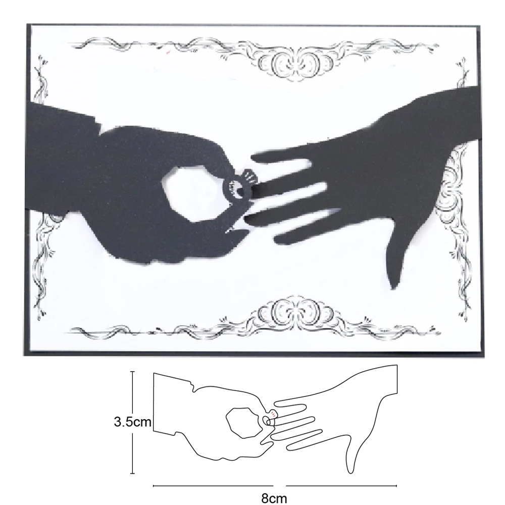 

metal cutting dies wear wedding ring die mould decoration Scrapbook paper card craft knife blade punch stencils dies