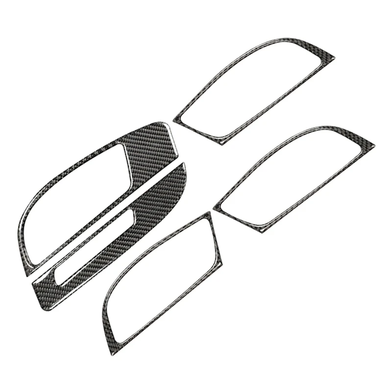 

AP68-Carbon волокно внутренняя дверная ручка рамка Крышка Накладка для Q7 2008-2015 автомобильные аксессуары