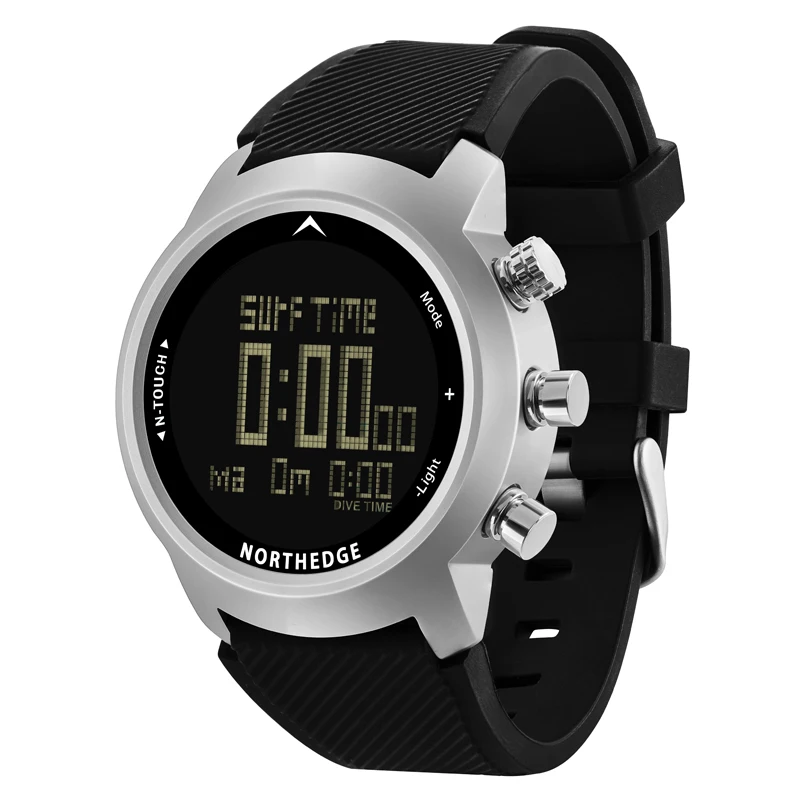 Мужские часы для вождения NORTH EDGE спортивные цифровые электронные с сенсорным