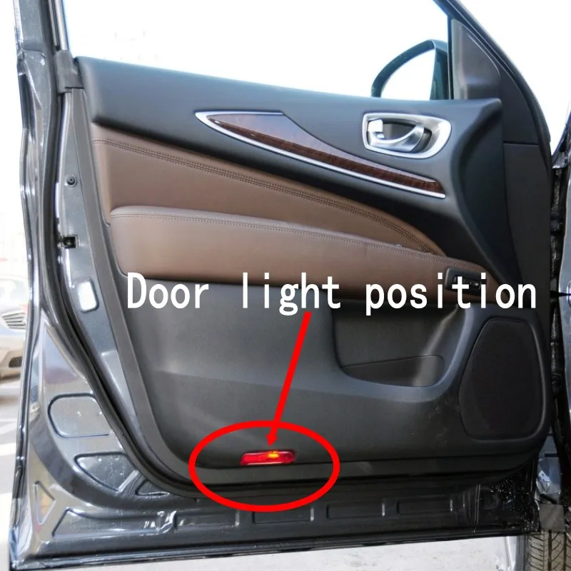 

2 шт. для Infiniti JX35 qx60 QX56 светодиодный Автомобильный Дверной Светильник проектор Призрак светильник свет приветственный светильник люстра ат...