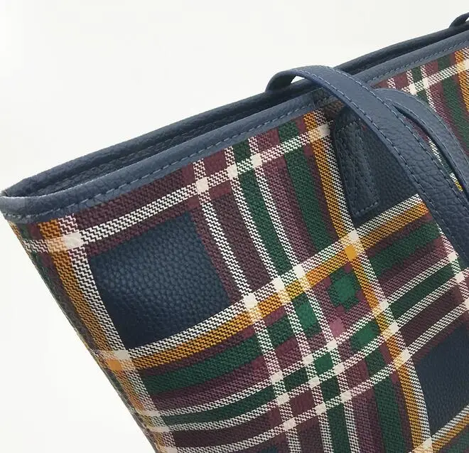 

2020 New Women's Bag Fashion plaid Large HandbagShoulder Bags Ladies Big Messenger Bag Shopping Bag