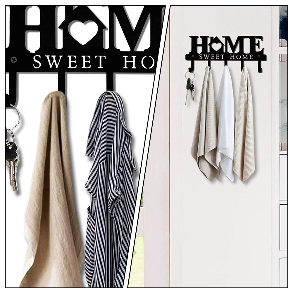 

1Pc Iron Metal Key Hook Home Storage Hook Clothes Hook Storage Key Hook Home Wall Hook Porch Storage Pendant Door Back Decor