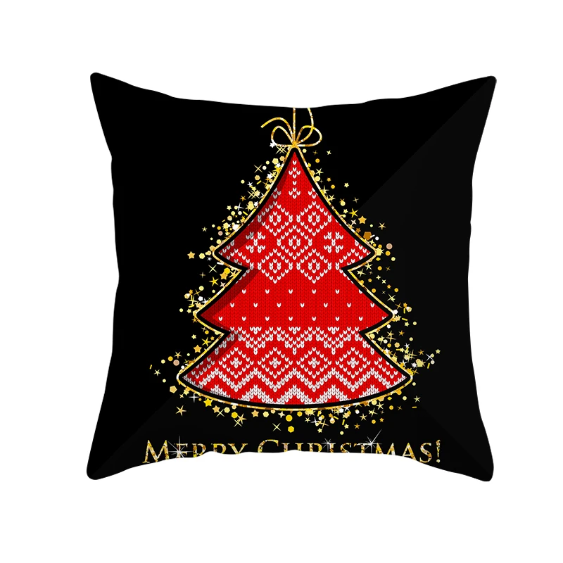 Рождественская наволочка с рисунком дерева мягкий домашний декор Удобная