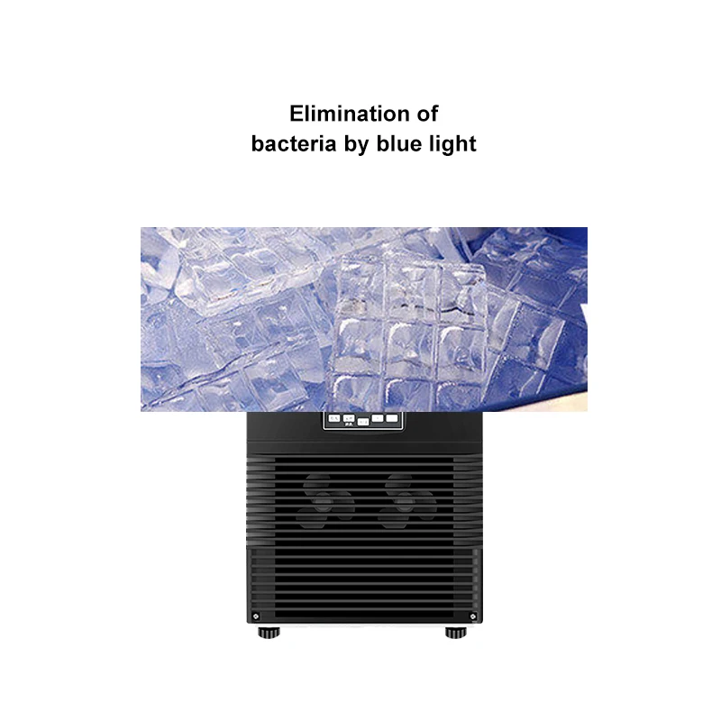 

40/55/68kg commercial milk tea shop small large bar automatic cube ice making machine 220v