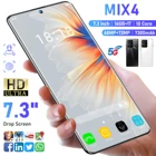 Оригинальный смартфон MIX4, 16 ГБ + ТБ, Android, 7300 мАч, Qualcomm Snapdragon 888, 4Gфото, две карты, разблокированные мобильные телефоны, сотовые телефоны