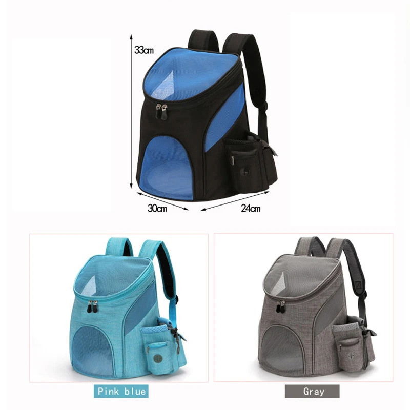 

Wholesale Portable mesh Dog Bag Breathable Dog Backpack Large Capacity Cat Carrying Bag Portable Outdoor Travel Pet Carrier