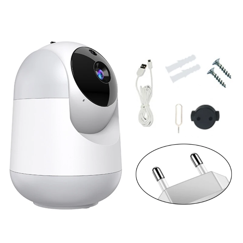 

2.4G Camera WiFi and Connection PTZ Two-Way Abnormal Sound App Alarm Configurable Region for Old People and Toddle