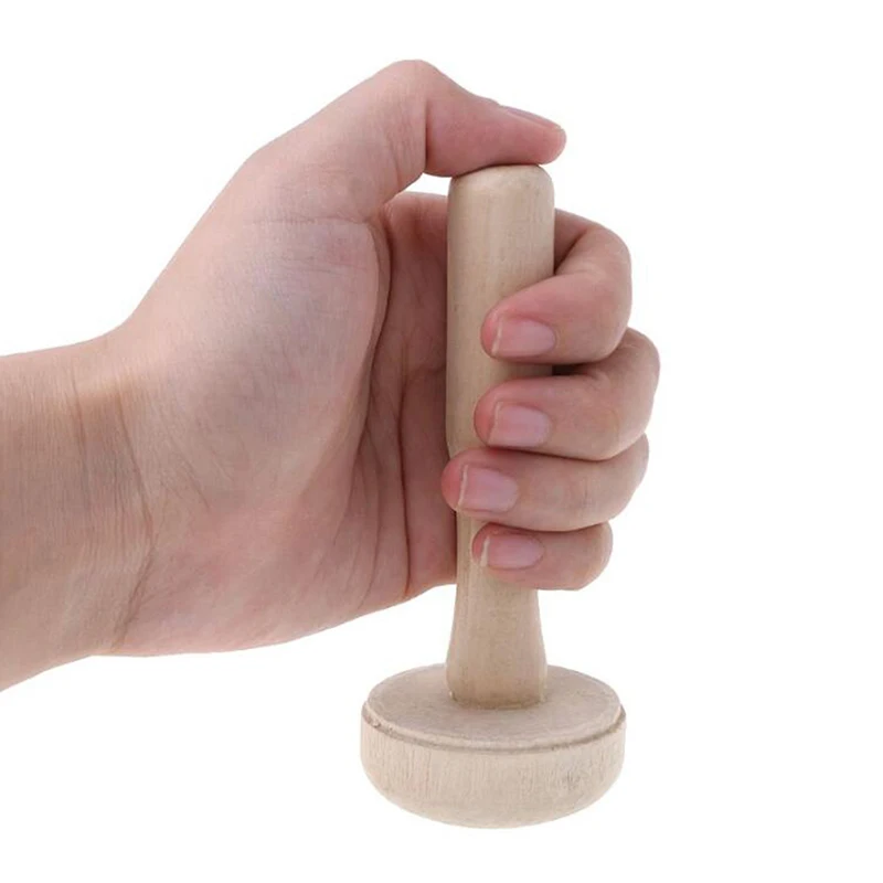 1 шт. деревянный грибок ролик бумага печать чернил трение искусство ремесло