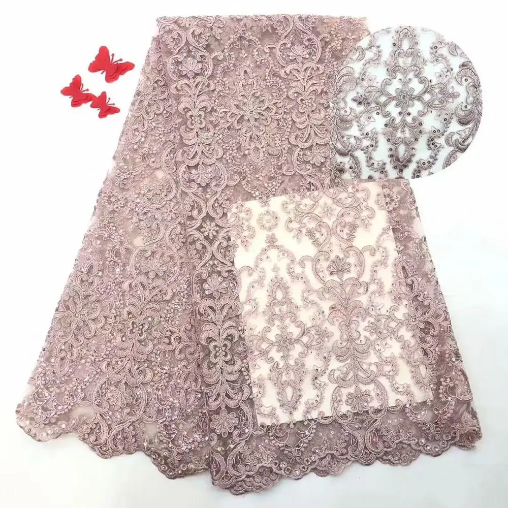 Французская Кружевная Ткань 5yds/pce по dhl небесно-голубые блестки ткани для женщин