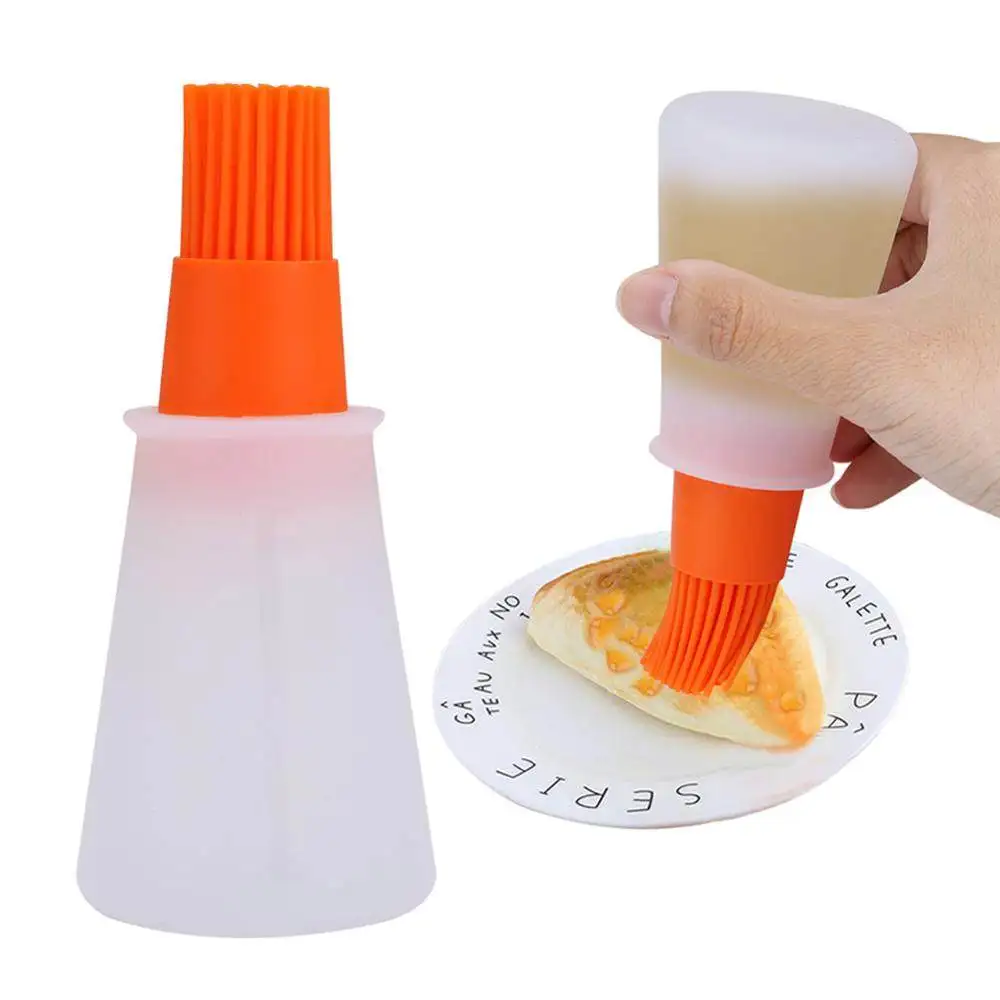 

1Pcs BBQ/Pastry Basting Brushes, Silicone Cooking Grill Barbecue Baking Pastry Oil/Honey/Sauce Bottle Brush