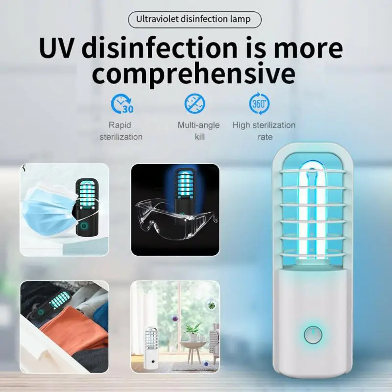 USB портативный УФ-стерилизатор светильник UVC Озон бактерицидная лампа домашняя