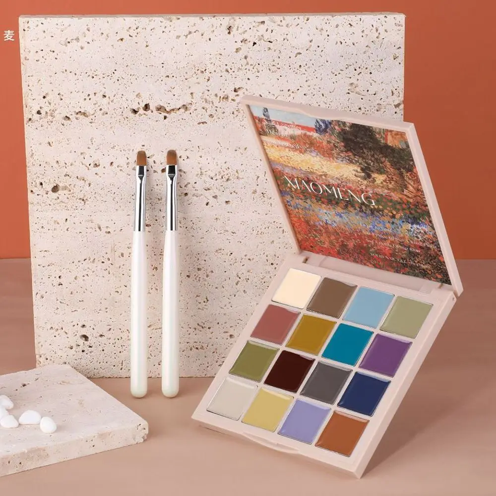 

New Nails Gel Hybrid For Nail Art Polish Gel Canned Nail Gel Semi Permanent 16 Color Solid Nail Glue