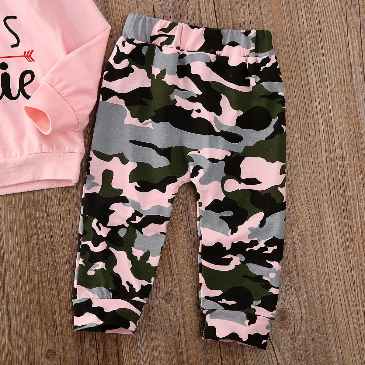 0-24M New Toddler Kid Camo Clothes Set Baby Girl Hoodie Top Long Pants Legging Outfit Tracksuit | Детская одежда и обувь