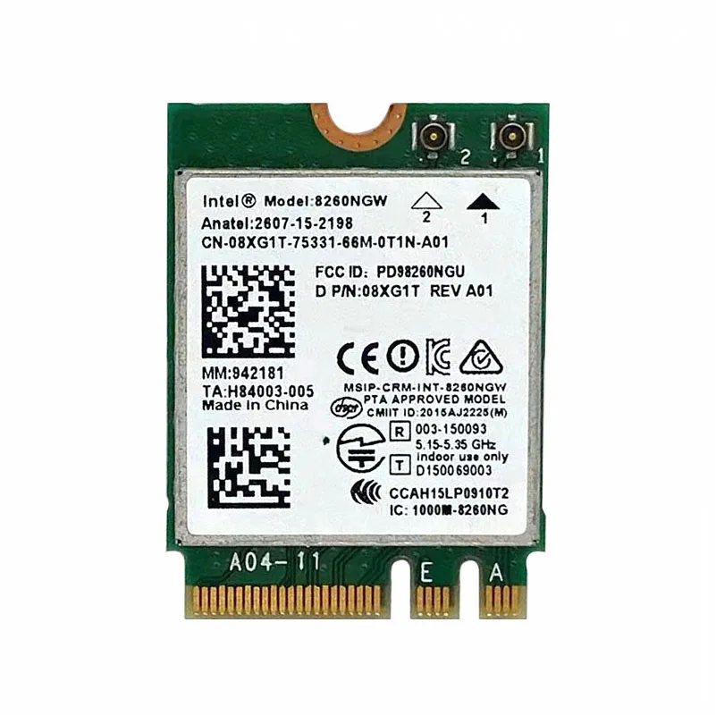 Модуль беспроводной сетевой карты Intel 8260 2 4 band + 5 ГГц 867m bluetooth ngff m.2 Wi-Fi для intel ac 8260ngw