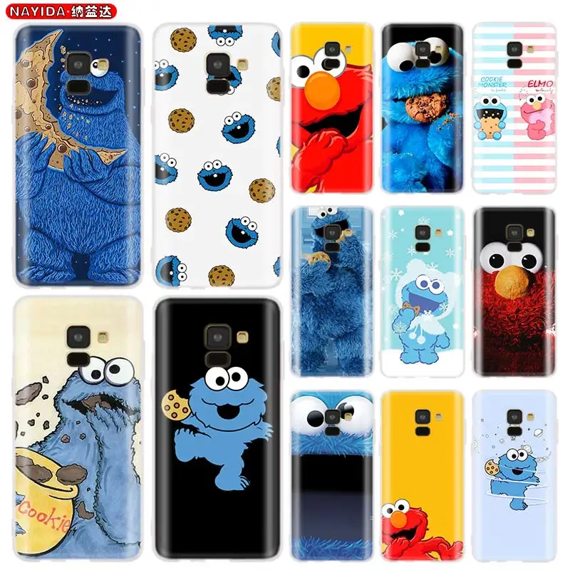 Чехол для телефона Samsung Galaxy A52 A32 A42 A12 A72 5G A50 A51 A70 A71 A21S A6 A7 A8 Plus 2018 Star Elmo печенье