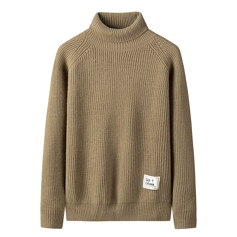 Huncher Mens Sweater Male Turtleneck Men 2020 Autumn Winter Casual High Neck Jumper Man Korean Black For |