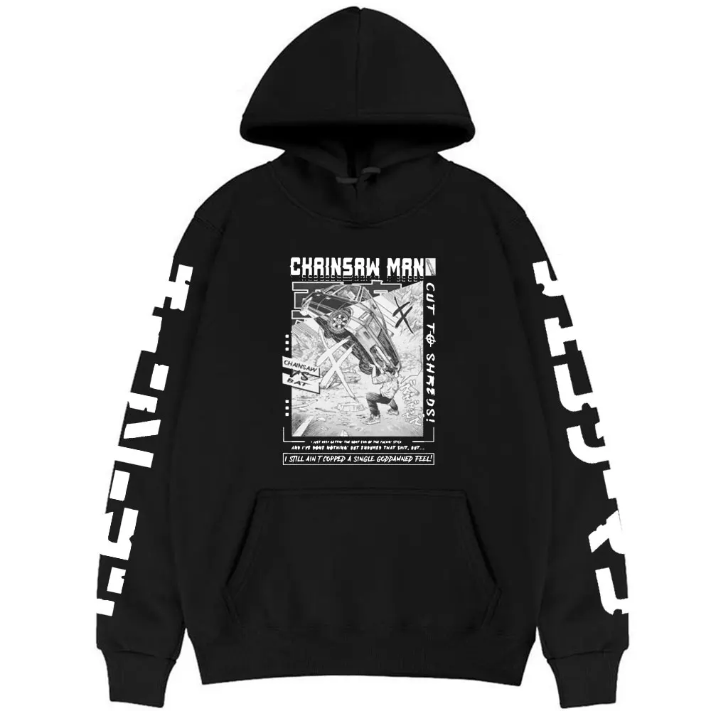 

Anime Chainsaw Man Denji Pochita Makima Graphic Print Hoodie Men Women Fashion Manga Style Sweatshirt Men Hip Hop Sweatshirts
