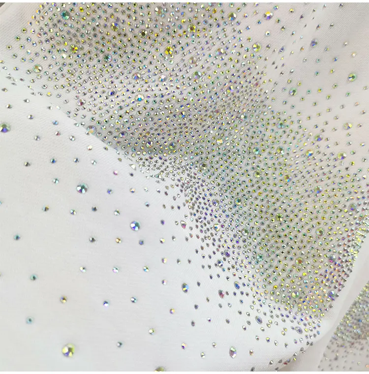 

Colorflu Rhinestone Loose Casual Thin Shorts for Ladies 2021 Summer New Solid Color Elastic Waist Pants Women's