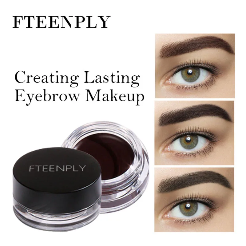FTEENPLY краска для бровей Гель оттенок натуральный крем глаз с кистью