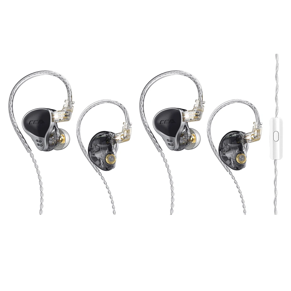 

CCA CA24 HIFI Bass Earphones In Ear Monitor Headphones Sport Noise Cancelling Headset With/No Microphone Earbuds Accessory Set