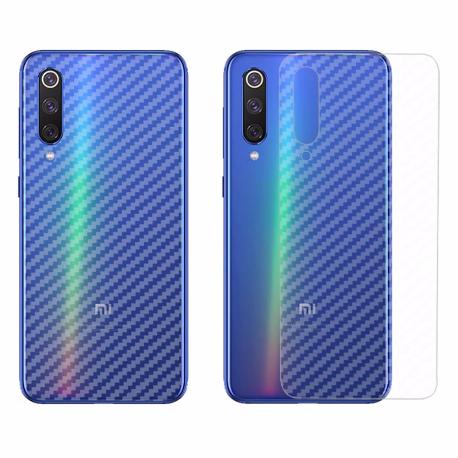 5 шт./лот 3D углеродное волокно полное покрытие защита для задней панели экрана Xiaomi