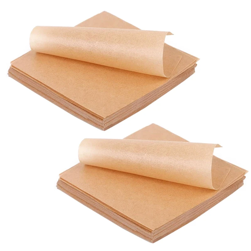 

New 1000 Pcs Unbleached Parchment Paper Baking Sheets, 4X4 Inches Non-Stick Precut Baking Parchment, Perfect For Wrapping