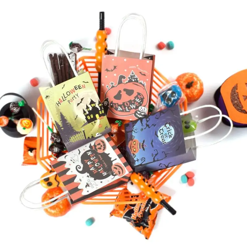 

Halloween Gift Cookies Candy Portable Bag Handbag Favors Packaging Bags