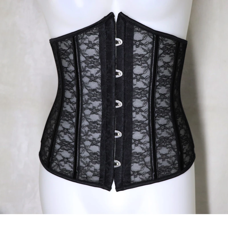 

Sexy Women Gothic Corset Top Curve Shaper Modeling Strap Slimming Corset Underbust Waist Belt Lace Corsets Bustiers Black White