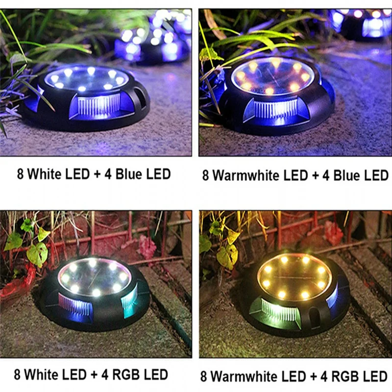 

8 Leds Solar Lamp Outdoor Waterproof Garden Street Lightsolar Courtyard Lawn Landscape Decorative Pathway Lights