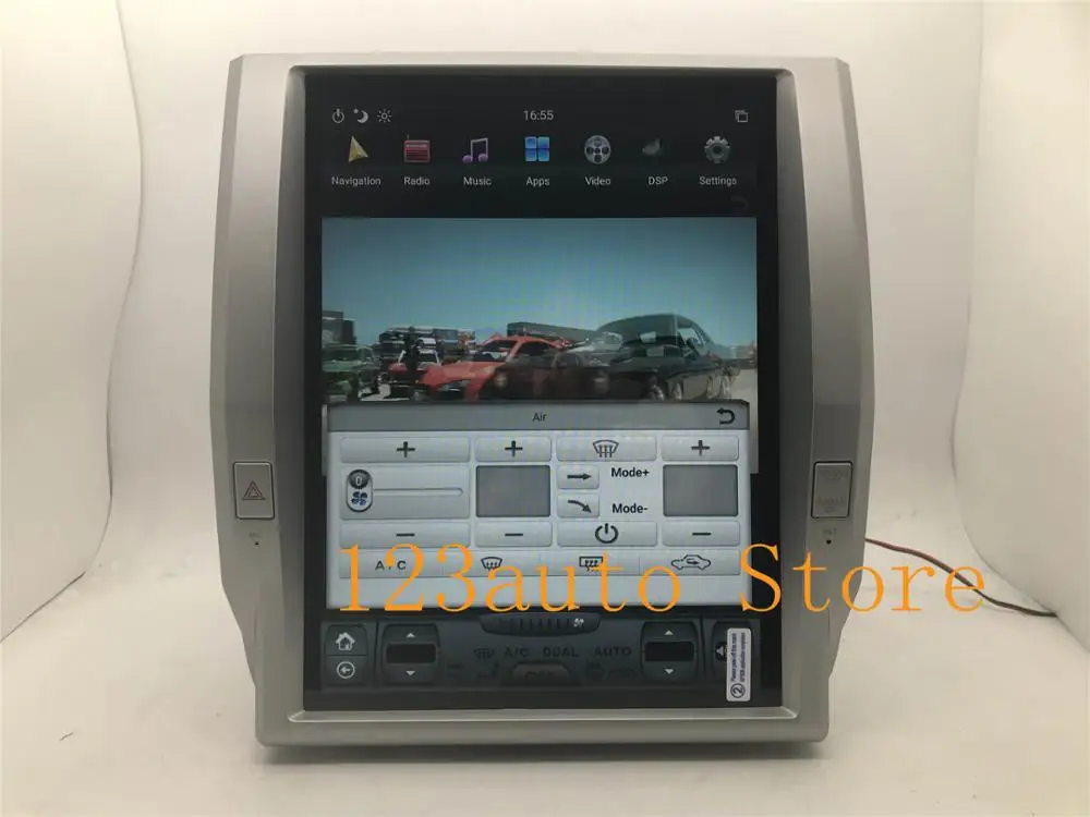 12 1 дюймов Вертикальный стиль Тесла Android 9 0 автомобильный без DVD GPS навигатор плеер