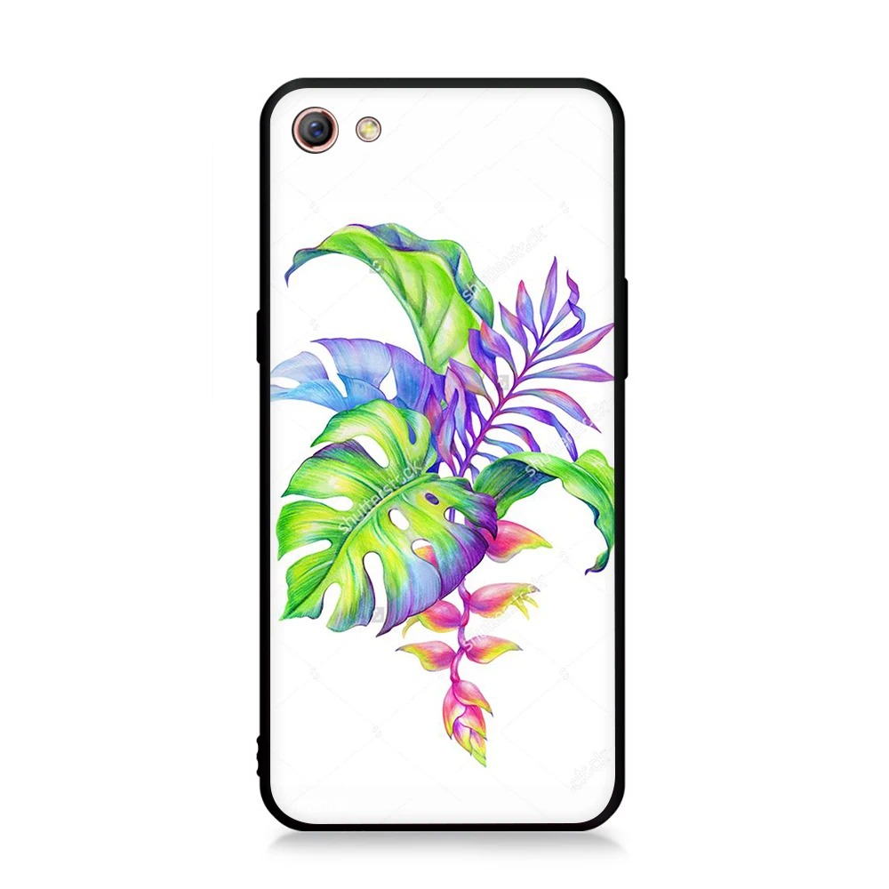 Тропические растения и листья для OPPO Reno 2 Z 10X Ace 2Z 2F 3 Pro Realme A5 5 Q X2 XT X50 X Lite|Бамперы| |