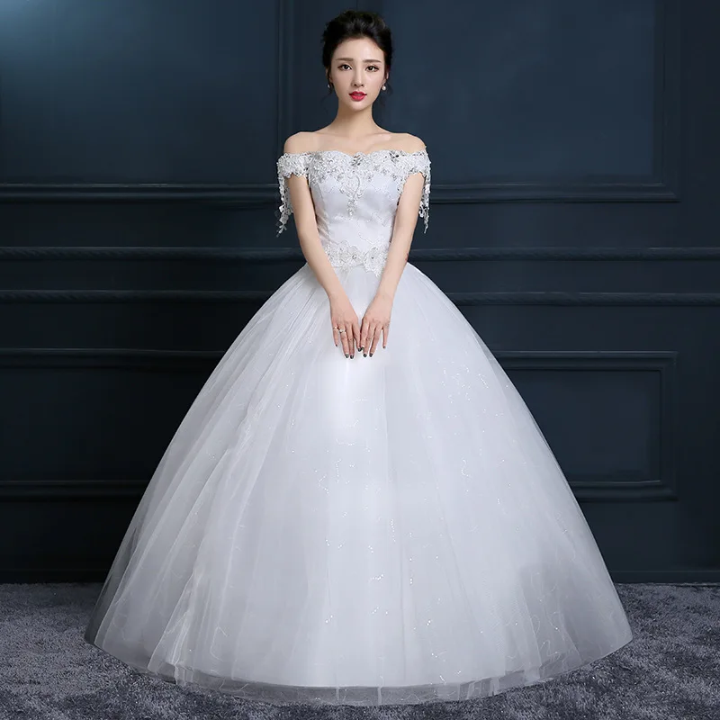 LAMYA бальное платье свадебное для свадьбы размера плюс Vestidos De Novia жемчуг кристалл