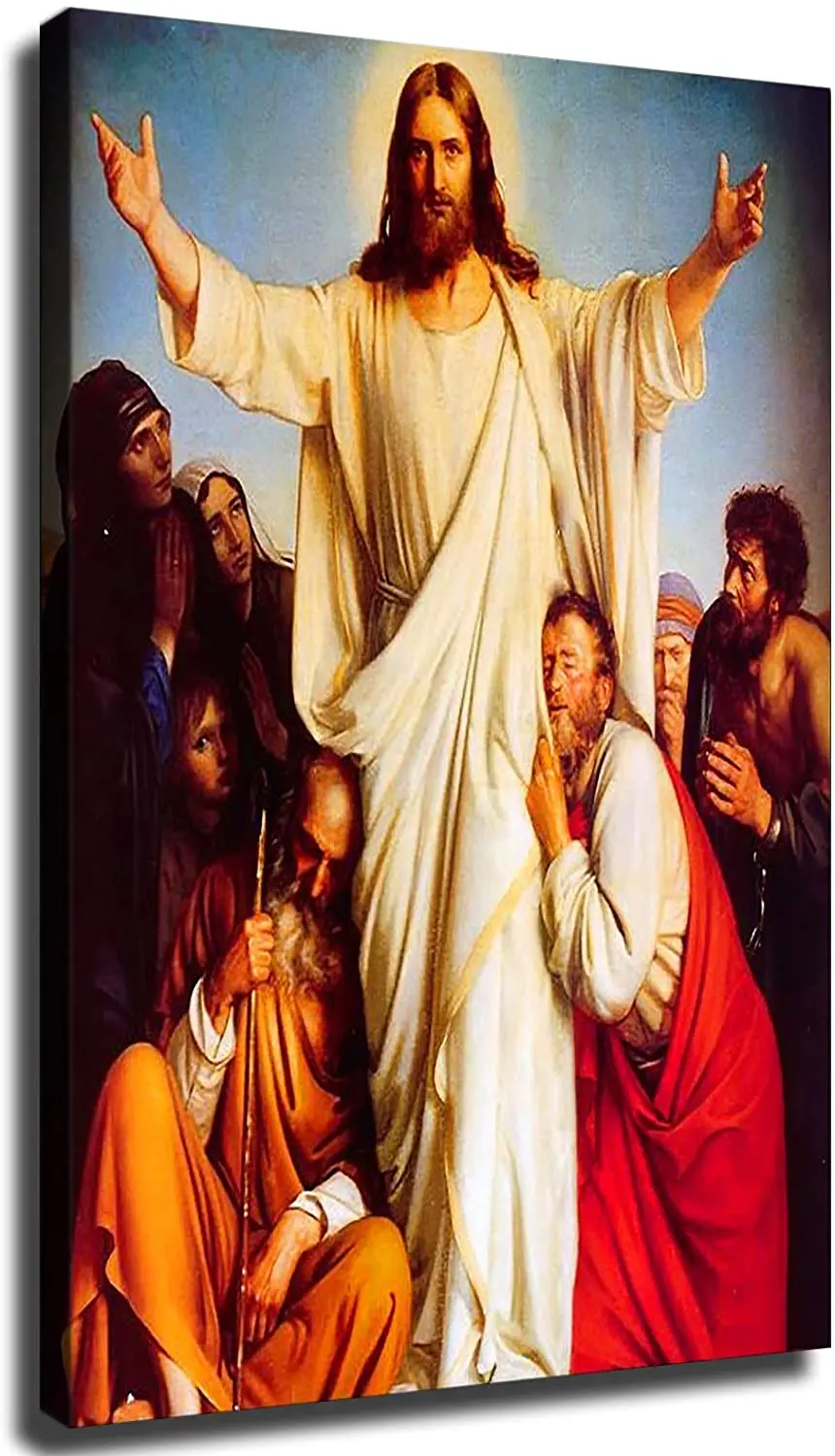 

Easter Jesus Modern Art On Canvas Oil Painting Home Wall Decoration