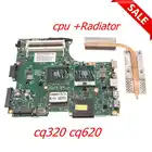 NOKOTION 605748-001 605747-001 для HP CQ320 Материнская Плата ЦП + радиатор подходит для HP CQ325 CQ625 325 625 611803-001 материнская плата