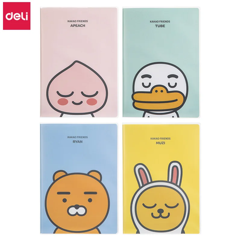 Deli Cute Notebook Cartoon Kakao Friends Blank Paper Big Size Korean Stationery School Office Supplies Diary | Канцтовары для офиса