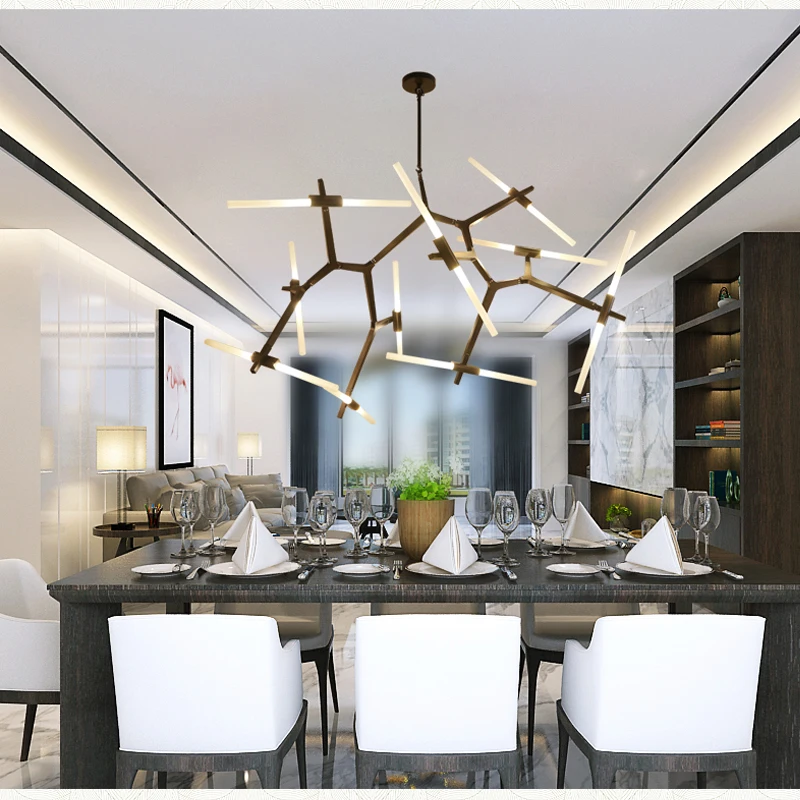 Настраиваемый современный скандинавский подвесной светильник в елочку для