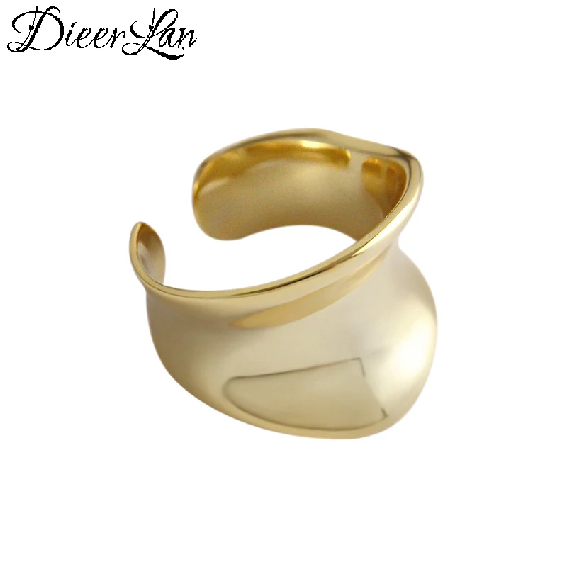 

Женское гладкое кольцо из серебра 925 пробы, регулируемый размер