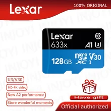 Оригинальная Lexar карта micro sd 32 Гб 64 Гб 128 ГБ 256 ГБ 512 ГБ карта sd класс 10 633x TF карта флэш-памяти mecard micro sd kart A1 A2 Оригинальная Lexar карта micro sd 32 Гб 64 Гб 128 ГБ 256 ГБ 512 ГБ карта sd класс 10 633x TF карта флэш-памяти mecard micro sd kart A1 A2