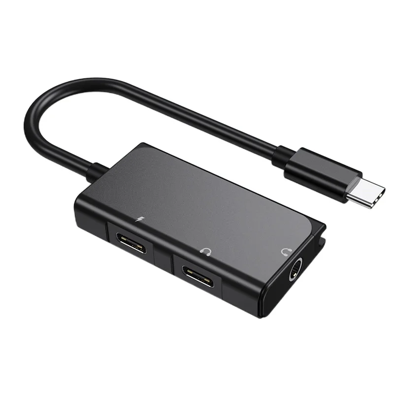 

Cy Headset Charger 2-in-1 Converter Cable Android Huawei Phone iPhone Universal