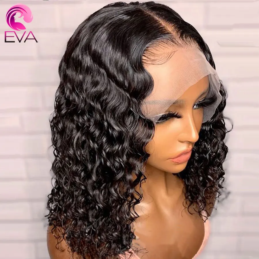 Парики из ЕВА с короткой кружевной передней частью предварительно выщипанные