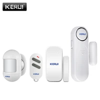 kerui 300ft 120db wireless doorwindow sensor alarm anti theft motion detector remote control for home safety security pir smoke
